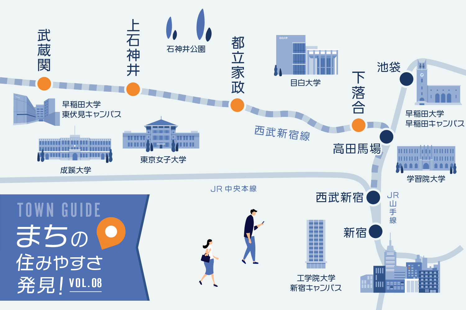 再開発により進化し続ける新宿と、新宿に好アクセスな西武新宿線（下落合、都立家政、上石神井、武蔵関）の変わらない魅力｜まちの住みやすさ発見