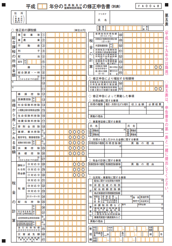 修正申告 更生の請求 とは 確定申告を期限後に修正する方法 Renosy マガジン リノシーマガジン