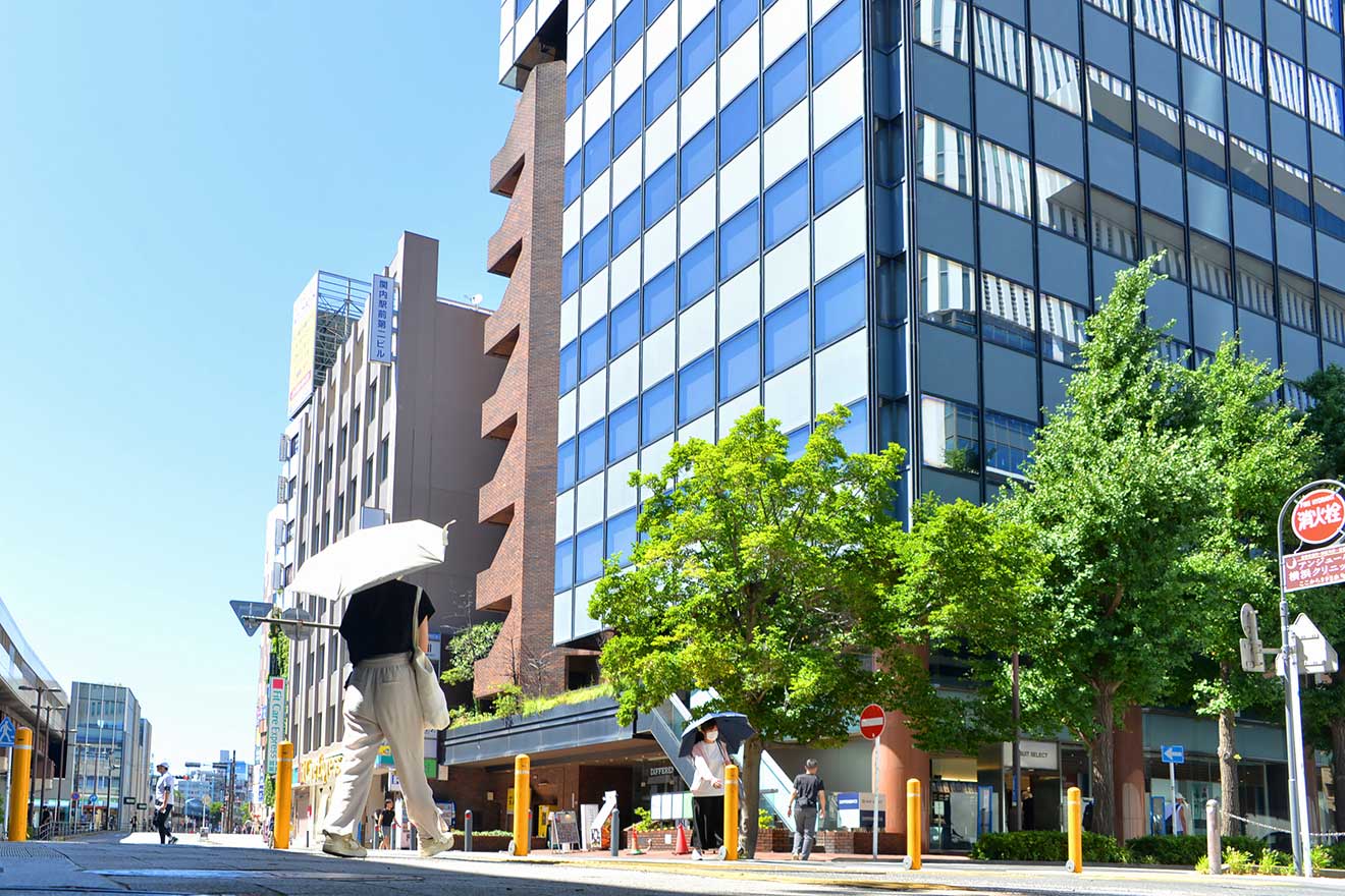 現在の港町地区周辺の様子