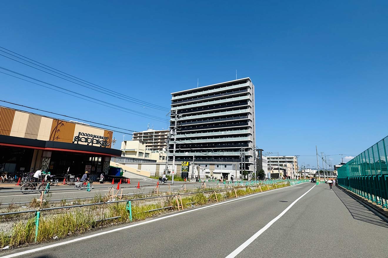 区画整理事業地内の様子