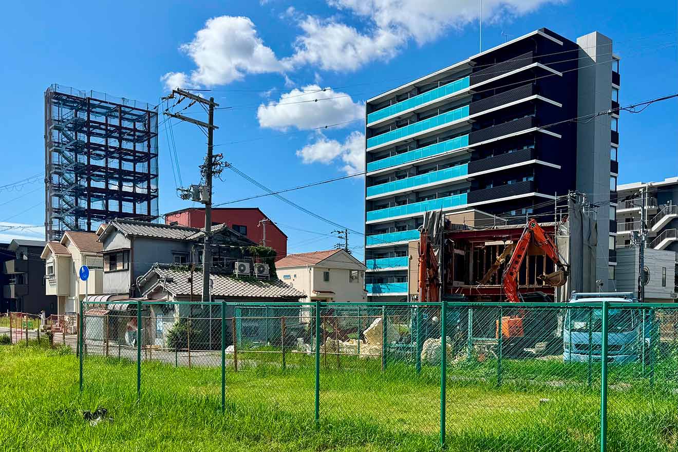 区画整理事業地内の様子