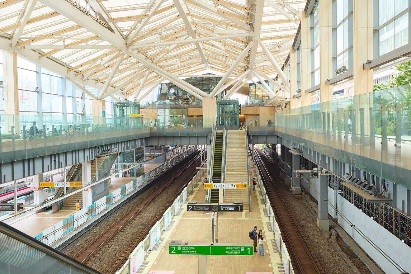 高輪ゲートウェイの駅構内