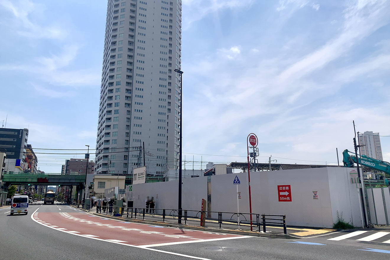 「三河島駅前北地区第一種市街地再開発事業」現地の様子