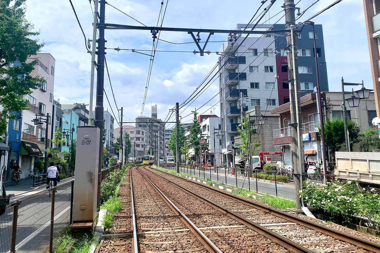 都電荒川線の専用軌道区間