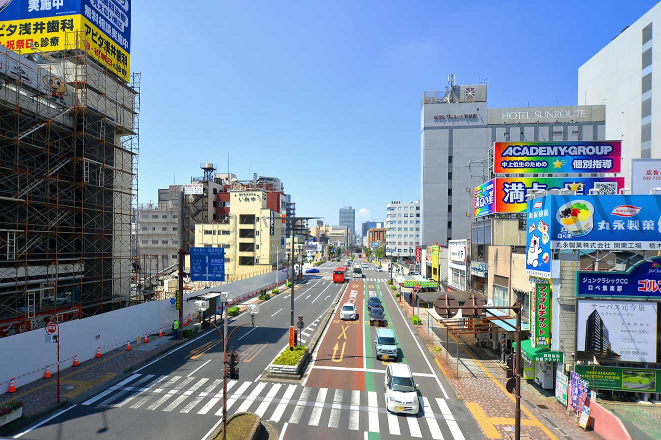 JR宇都宮駅東口から西への延伸が計画されている
