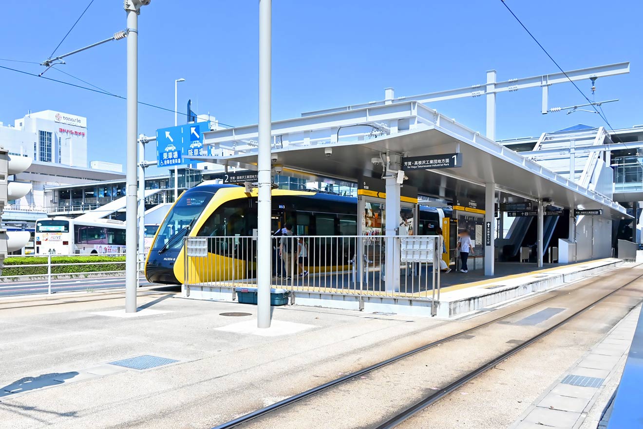 「宇都宮駅東口」停留場