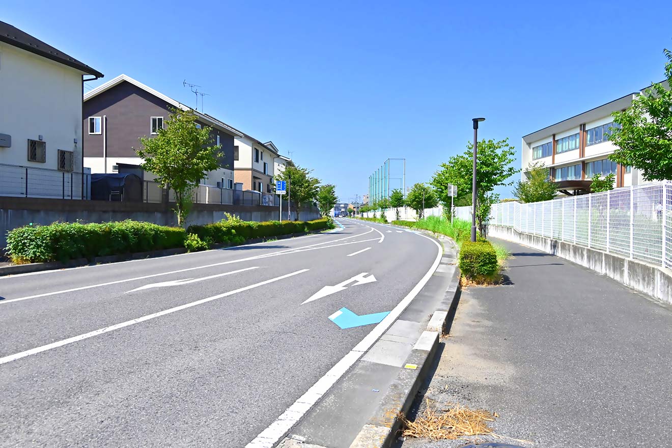ゆとりのある歩道