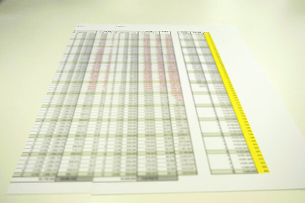 ゆるめとかため、2種類のシミュレーション 営