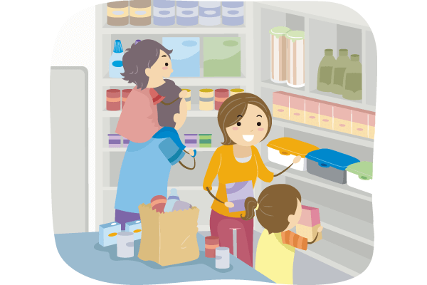 災害時に備えた食料品などの備蓄