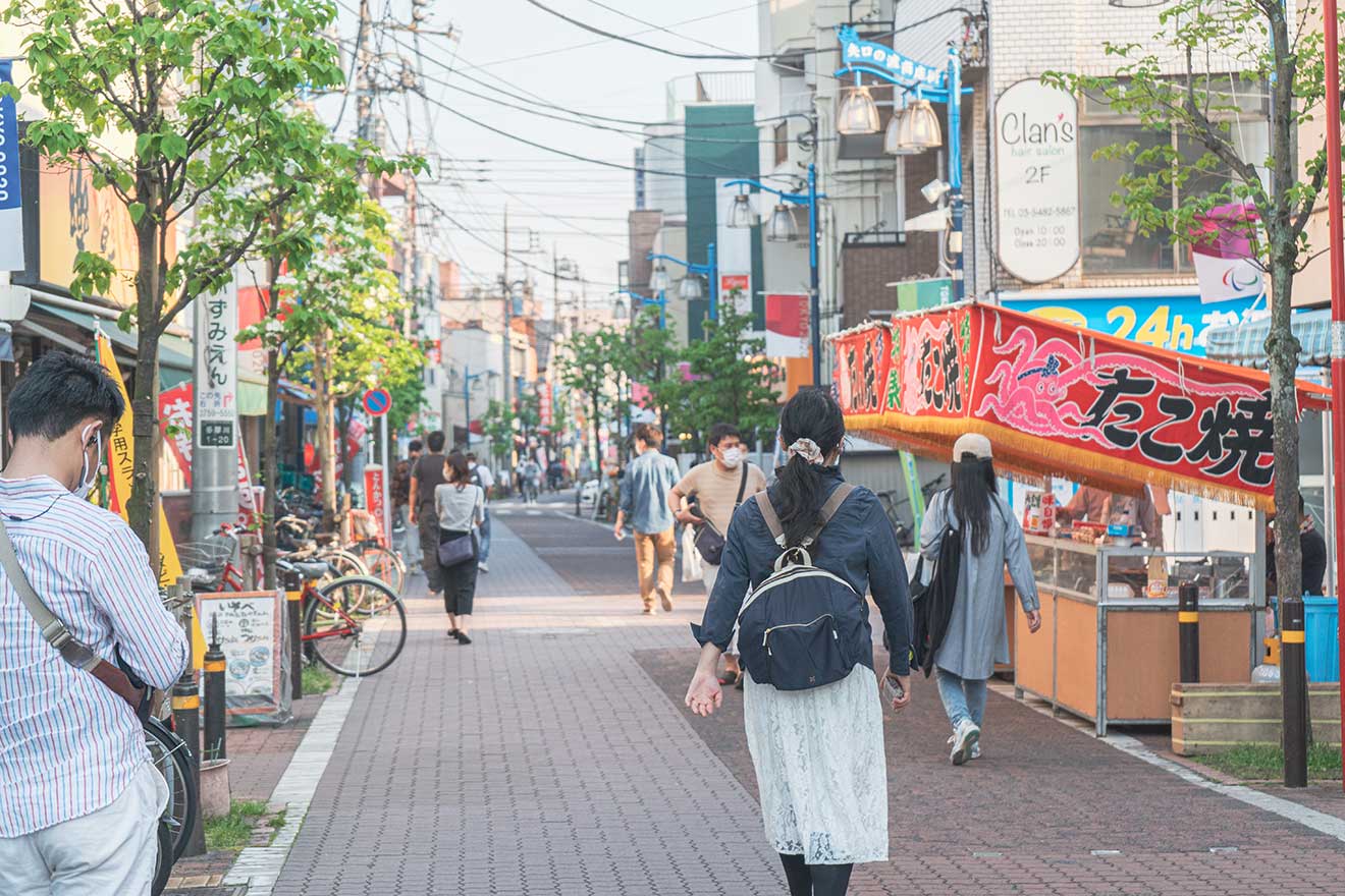 矢口渡の街並み