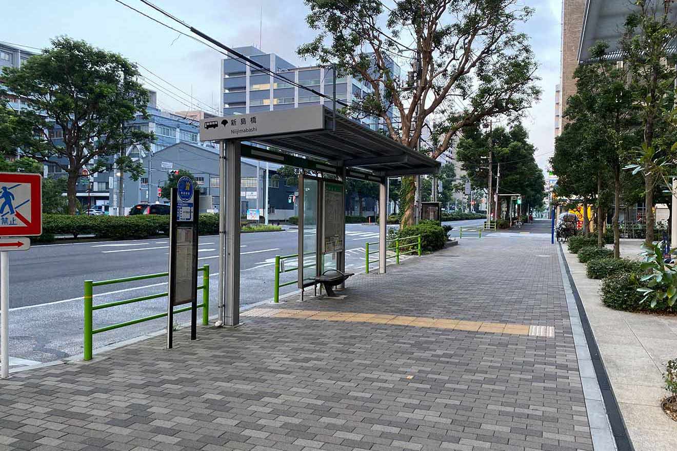 都営バスの停留所は「東京ミッドベイ勝どき」から徒歩1分