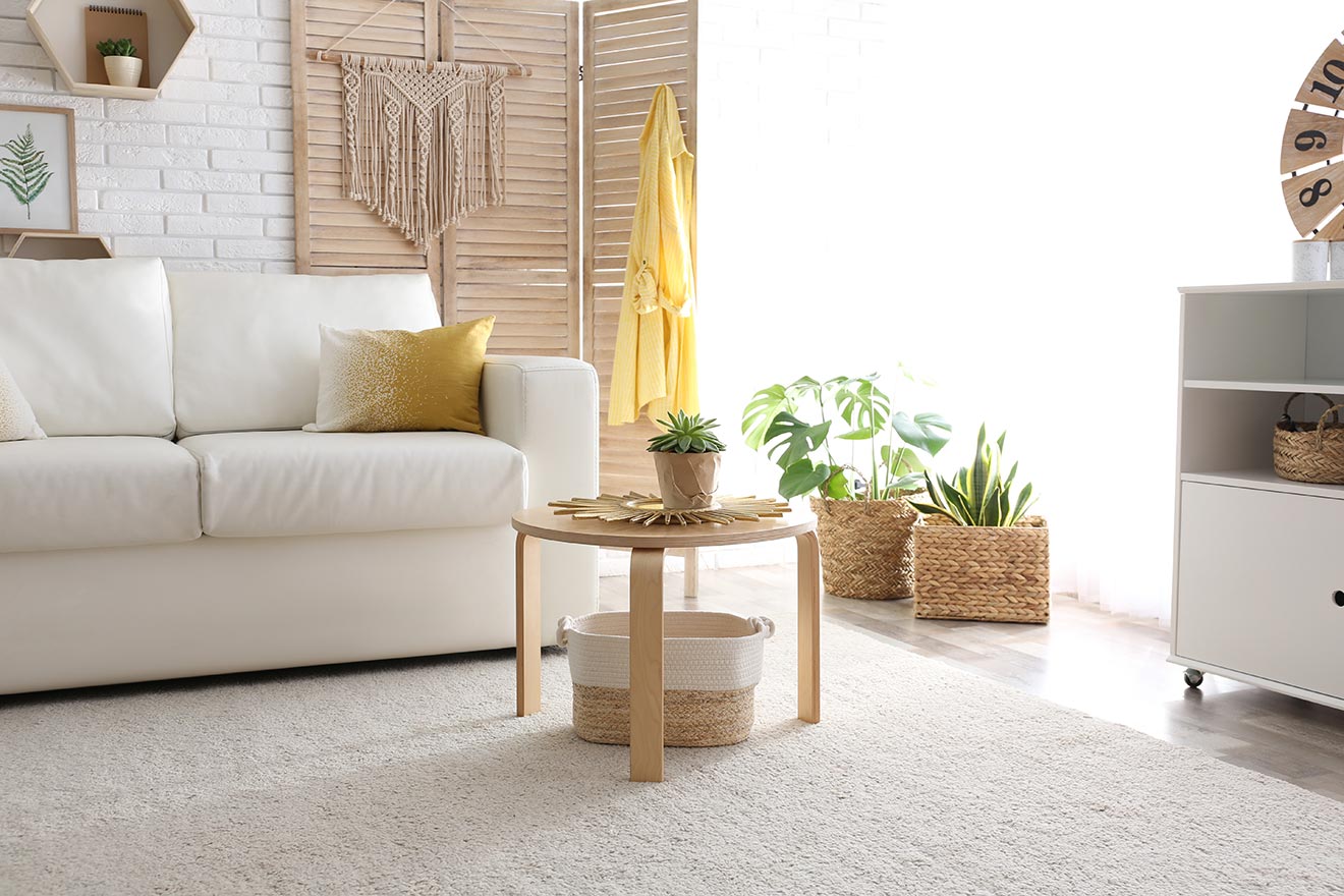 日当たりの良い時間帯の内覧で、明るく広々した印象に