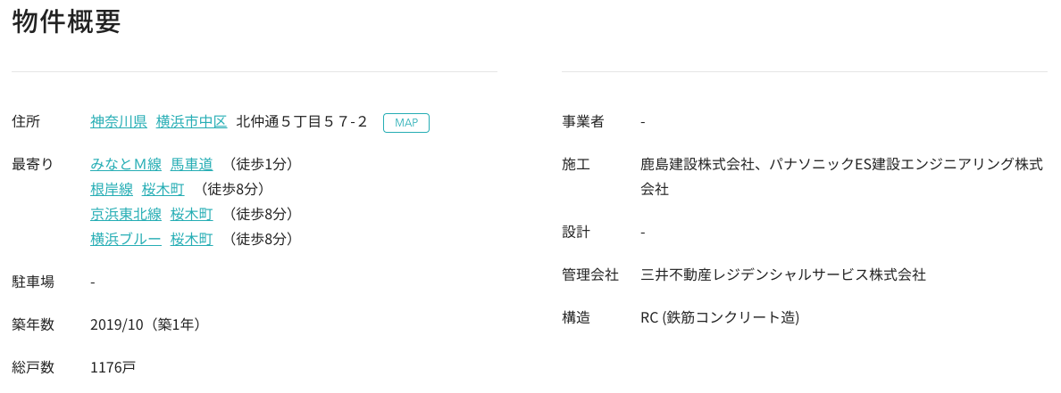 ザ・タワー横浜北仲の概要