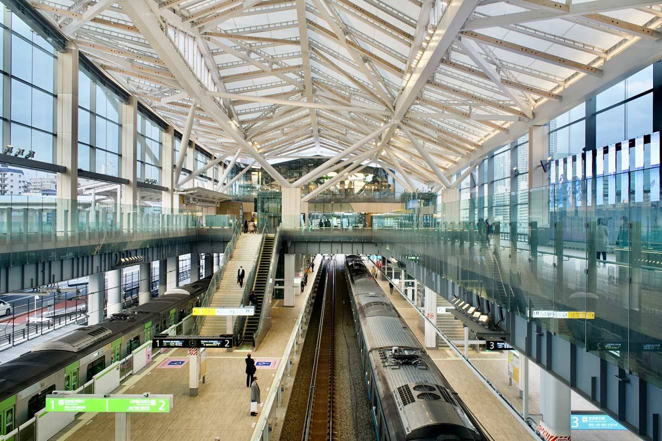 高輪ゲートウェイの駅構内