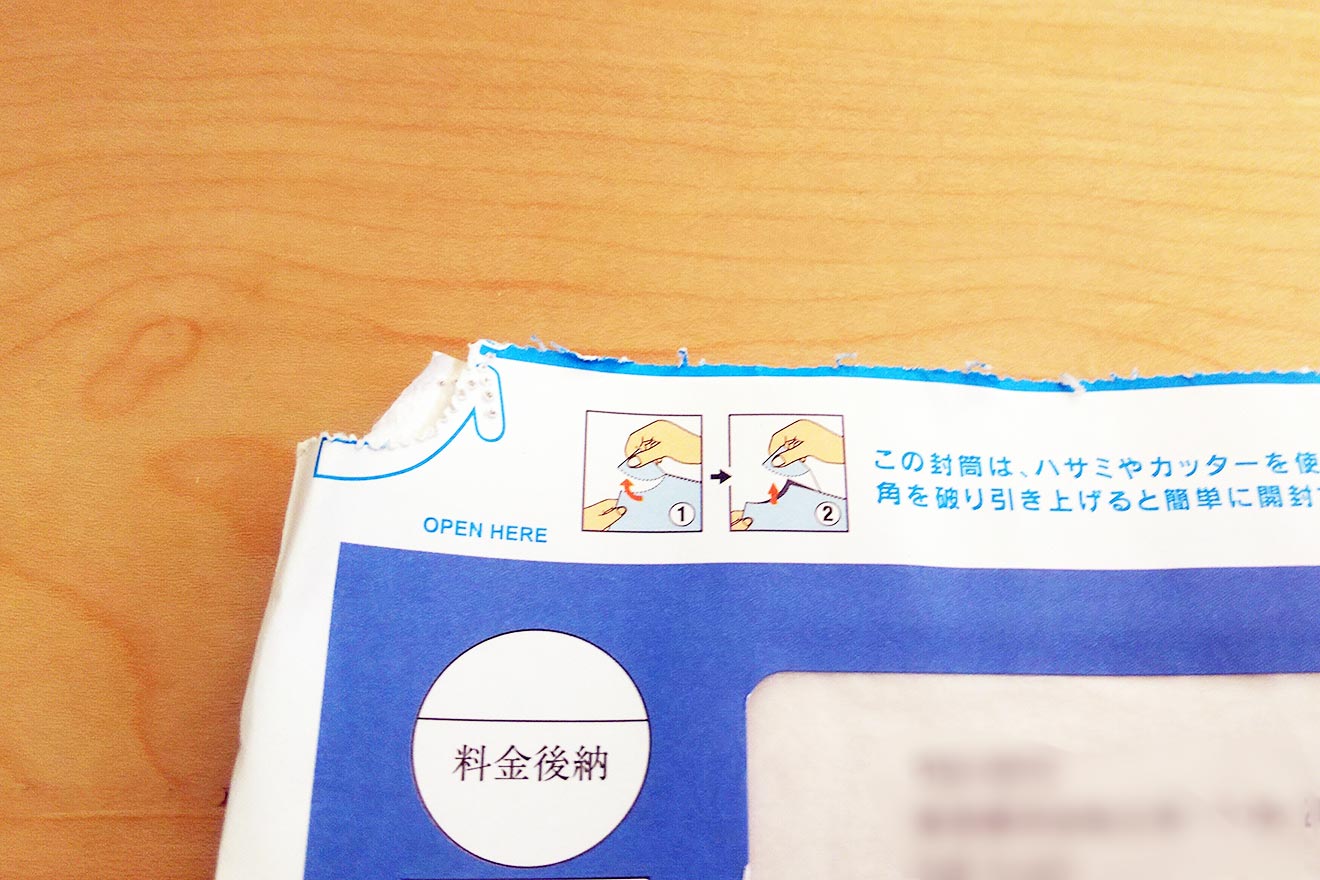 凝った封筒で届いたダイレクトメール