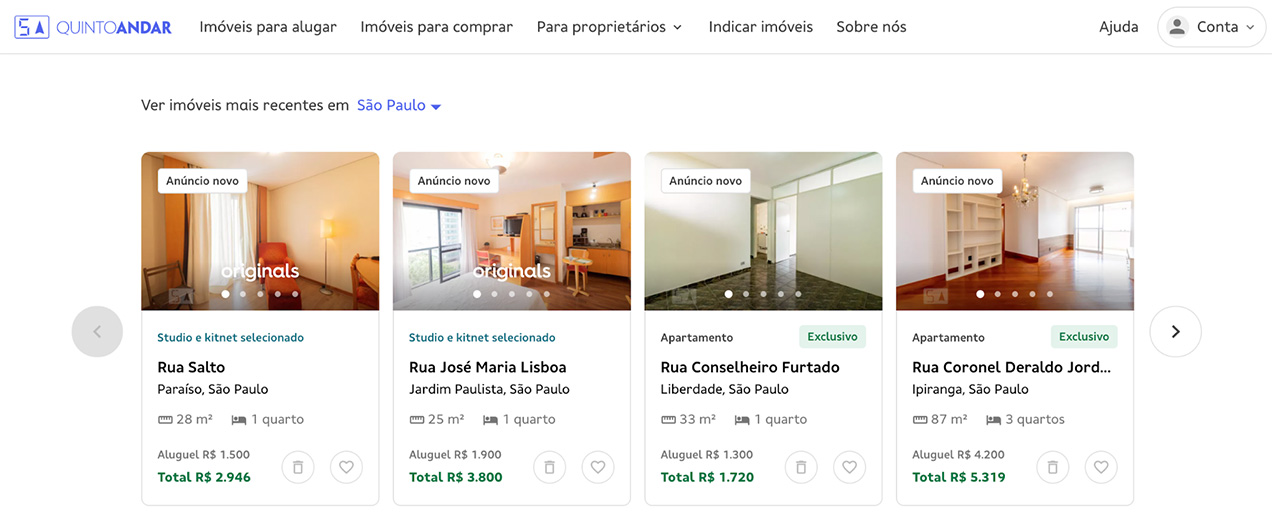 Alugar sem fiador e comprar imóveis no QuintoAndar - QuintoAndar