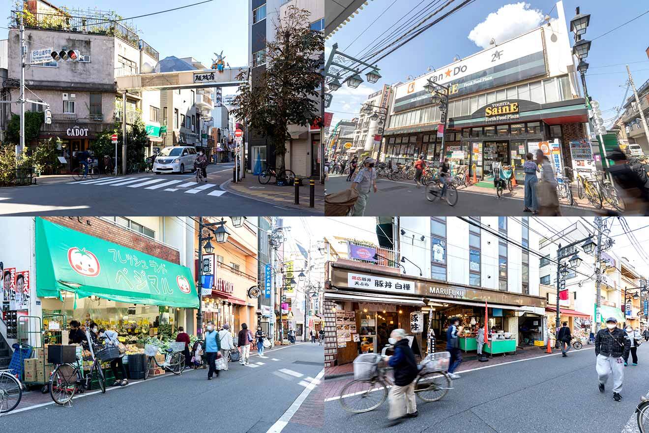 仲宿商店街前、セーヌ仲宿店、仲宿商店街通り（下2枚）