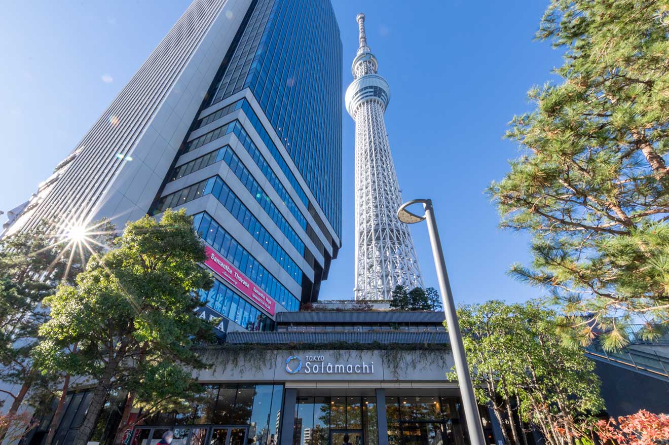 東京スカイツリーと東京ソラマチ