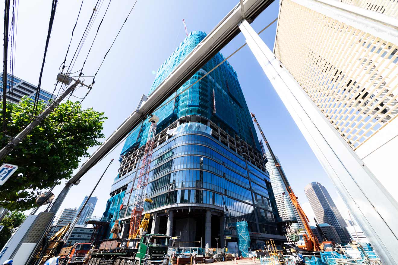 建設中のメインタワー