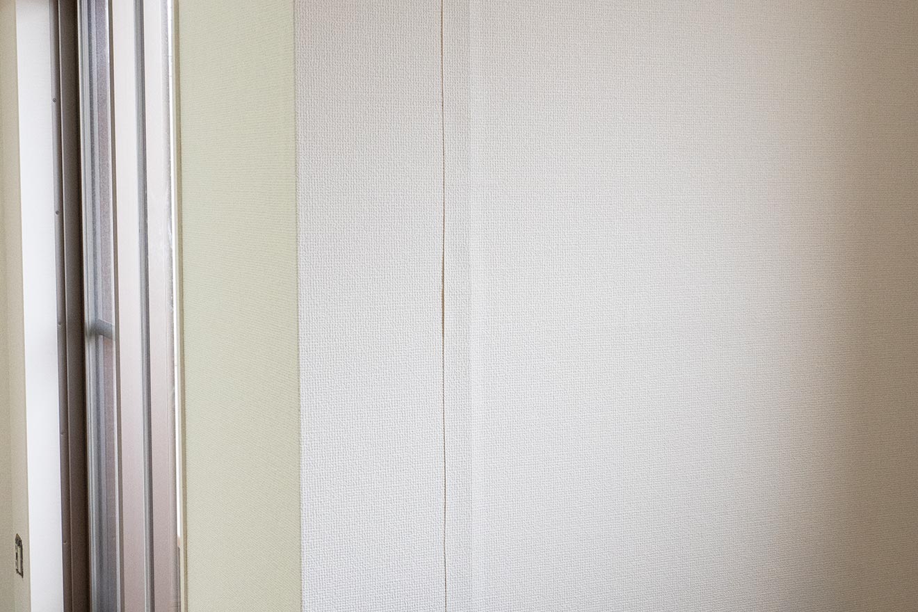 最初3〜4cmくらい（だいたいのイメージ）の重なり部分