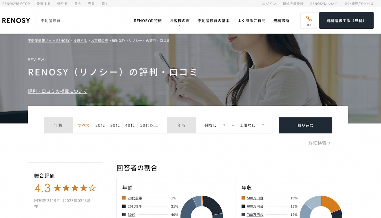 RENOSY（リノシー） の評判・口コミ