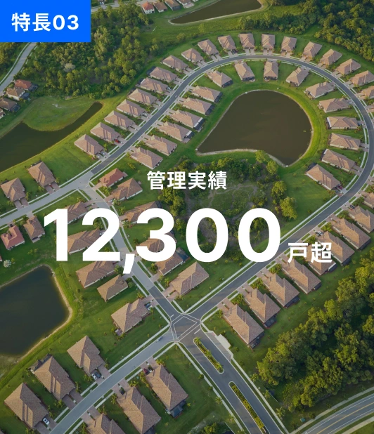 管理実績 12,300戸超